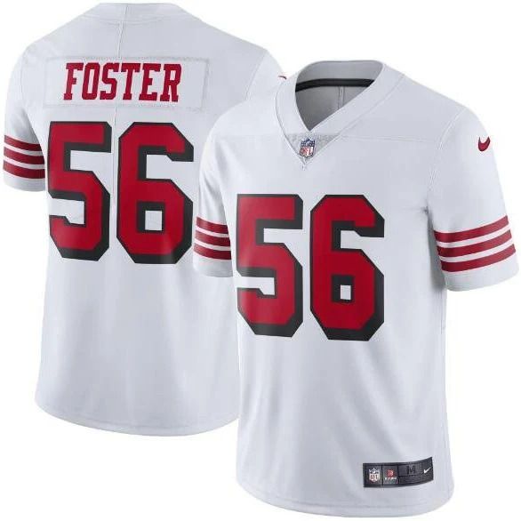 Men San Francisco 49ers 56 Reuben Foster Nike White Color Rush Player Limited NFL Jersey